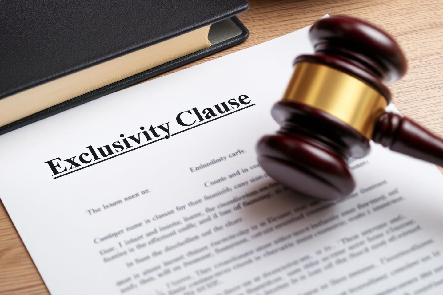 Clause d'exclusivité : définition, validité et jurisprudence
