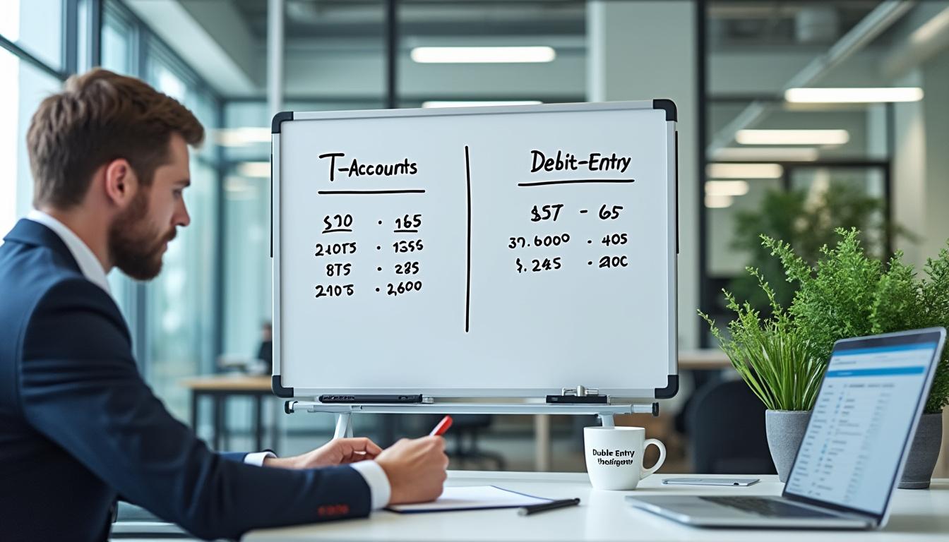 découvrez comment maîtriser la comptabilité grâce à l'art de la partie double et à l'utilisation efficace des comptes en t pour une gestion financière optimale.